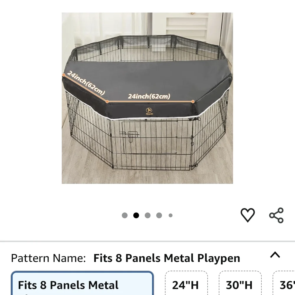 PJYuCien Pet Playpen Cover 8 Panel